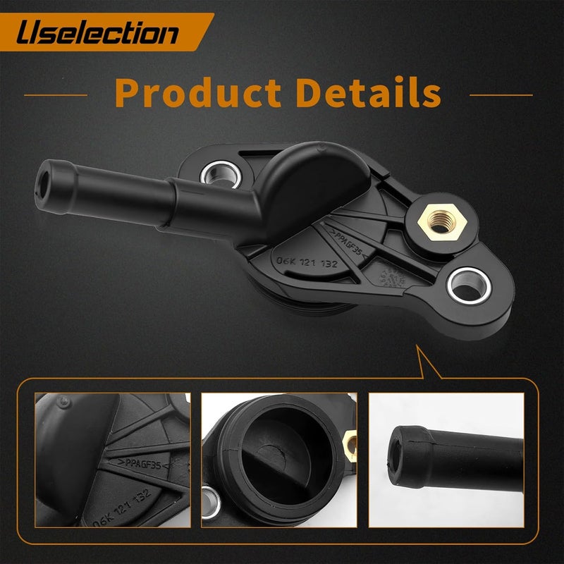 Uselection 06K121132 Coolant Connector 06K121132J Replacement For Audi A1 A3 A4 A5 A6 A7 Q2 Q3 Q5 Q7 For VW Golf Jetta Passat Tiguan Polo Touran (Regular) - Image 5